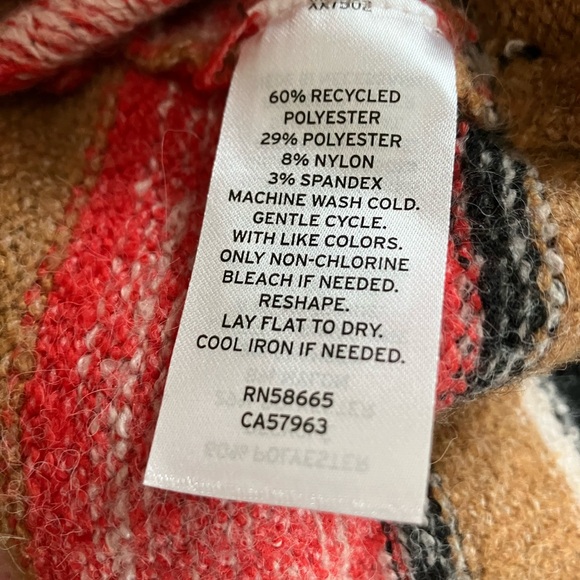 BP womens oversized red and black striped sweater - Picture 5 of 6